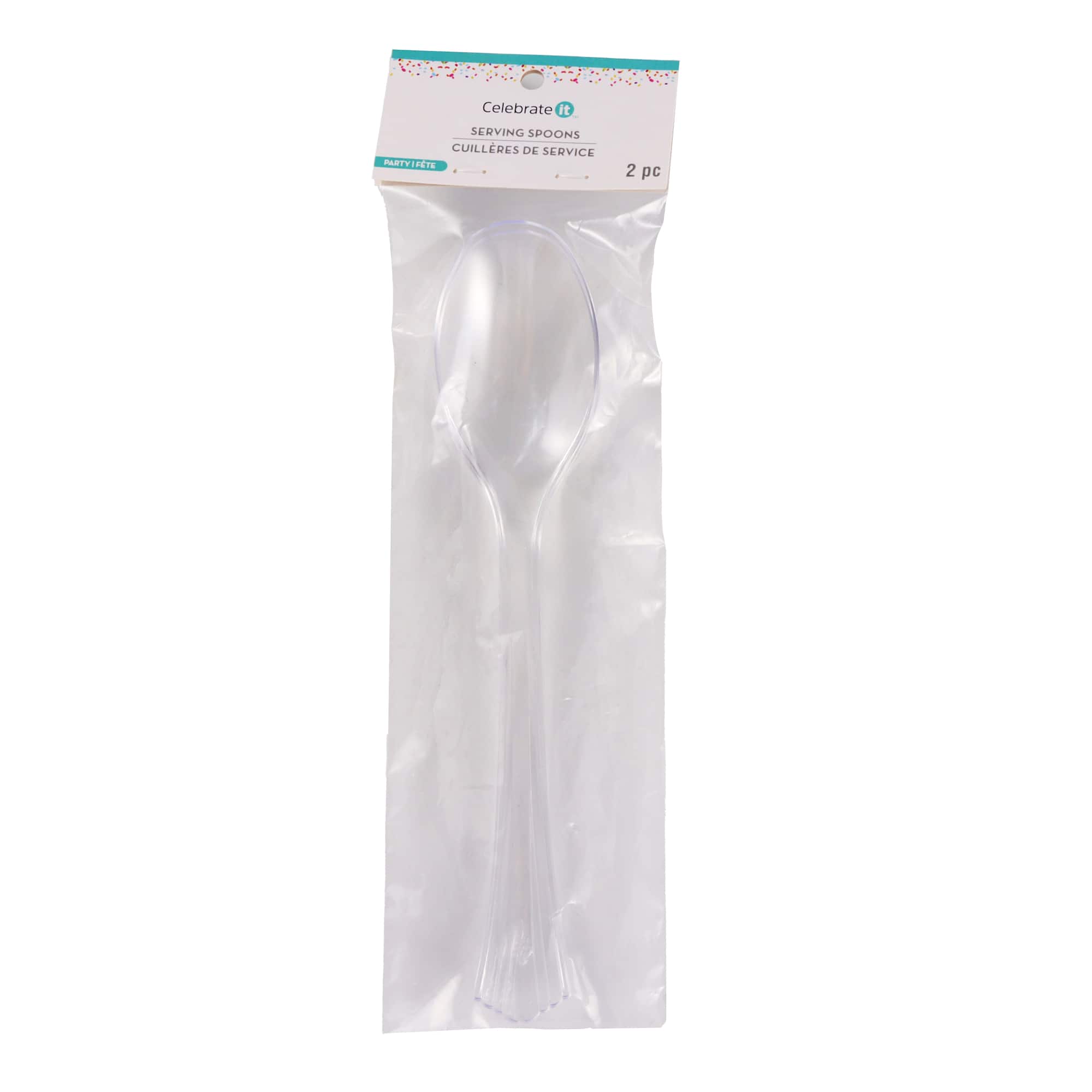 Clear Serving Spoons, 2ct. by Celebrate It™